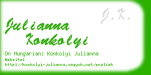 julianna konkolyi business card